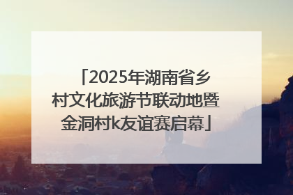 2025年湖南省乡村文化旅游节联动地暨金洞村k友谊赛启幕