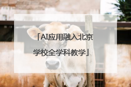 AI应用融入北京学校全学科教学